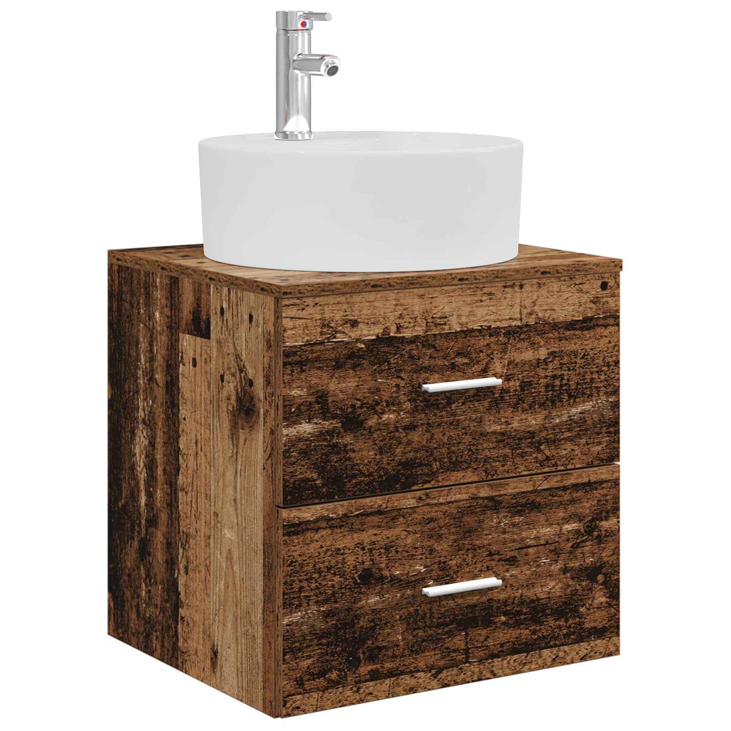 Baderomsskapsett 3 stk. Gammelt tre 62,5 x 44,5 x 50 cm