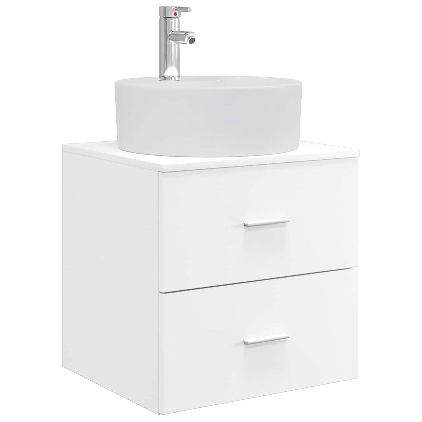Baderomsskapsett 3 stk. Hvit 49,5 x 44,5 x 65 cm Konstruert tre