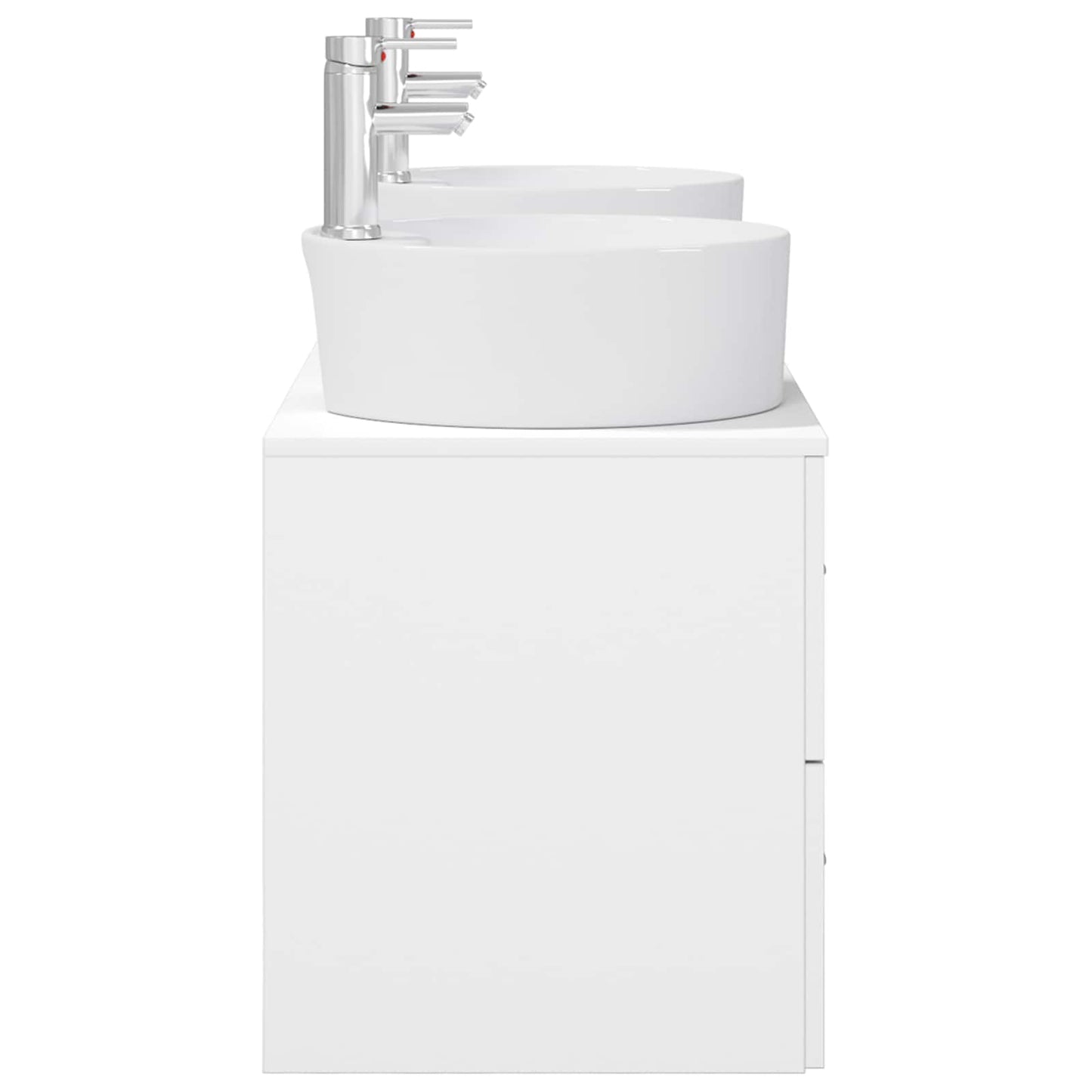 Baderomsskapsett 3 stk. Hvit 49,5 x 44,5 x 65 cm Konstruert tre