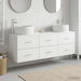 Baderomsinnredningssett 3 stk. Hvit 49,5 x 44,5 x 66 cm