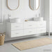 Baderomsinnredningssett 3 stk. Hvit 49,5 x 44,5 x 65,5 cm