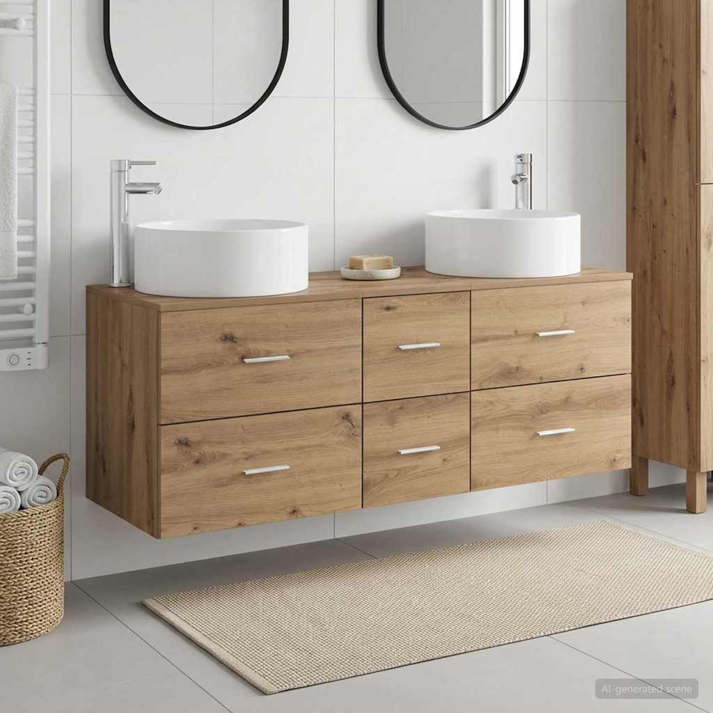 Baderomsinnredningssett 3 stk. Artisan eik