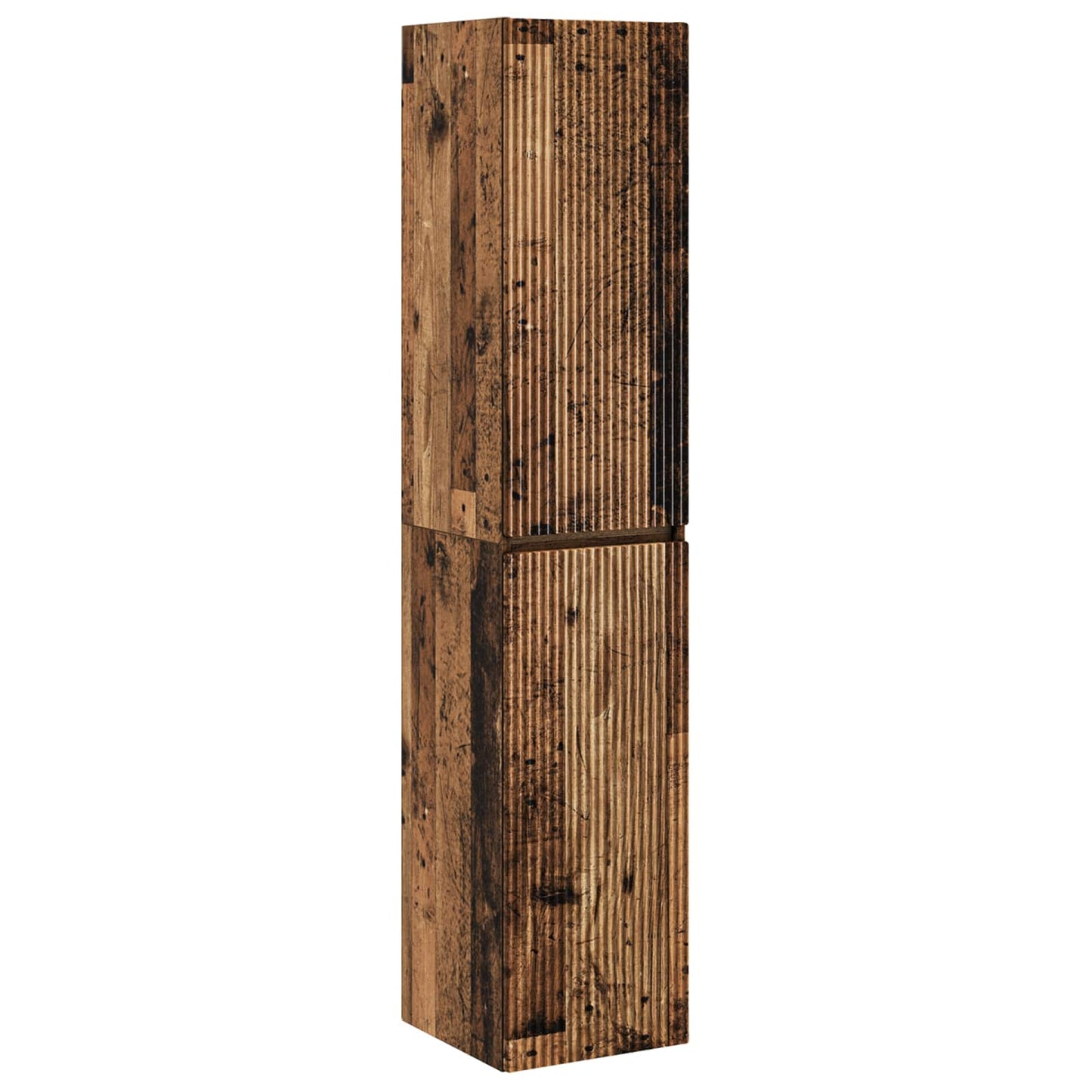 Baderomsinnredningssett 5 stk. Gammelt tre 33 x 34,5 x 160 cm