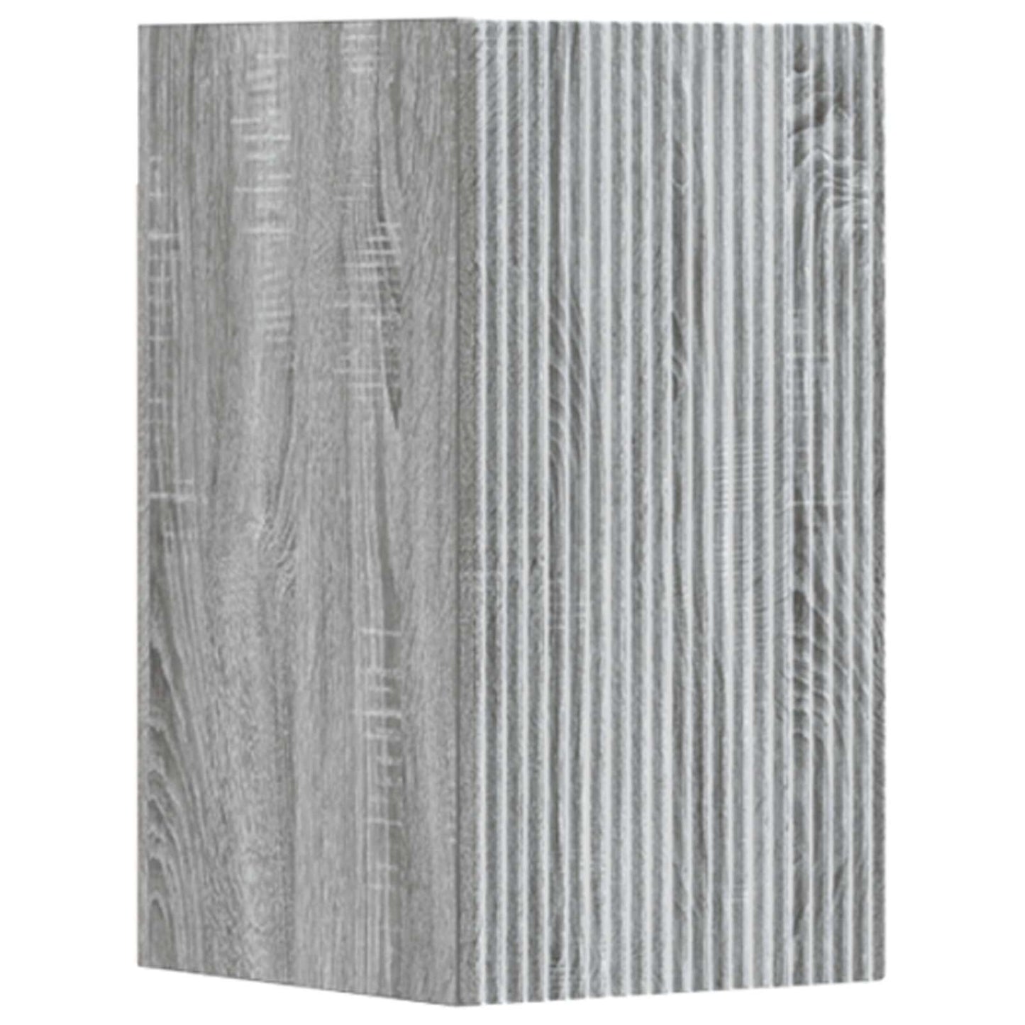 Baderomsinnredningssett 3 stk. Grå Sonoma 33 x 34,5 x 160 cm