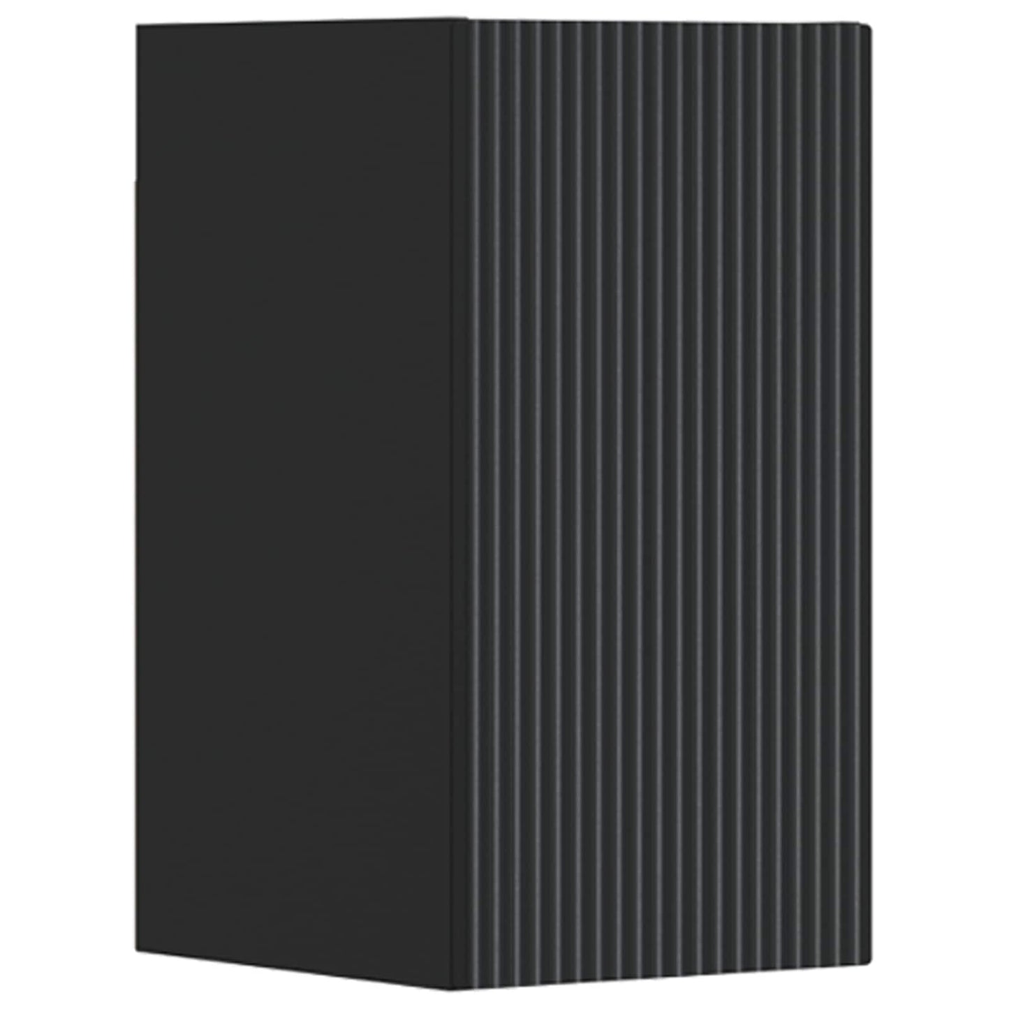 Baderomsinnredningssett 3 stk. Svart 33 x 34,5 x 160 cm