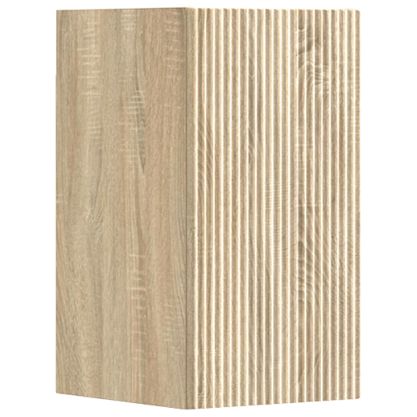 Baderomsinnredningssett 3 stk. Sonoma eik 33 x 34,5 x 160 cm