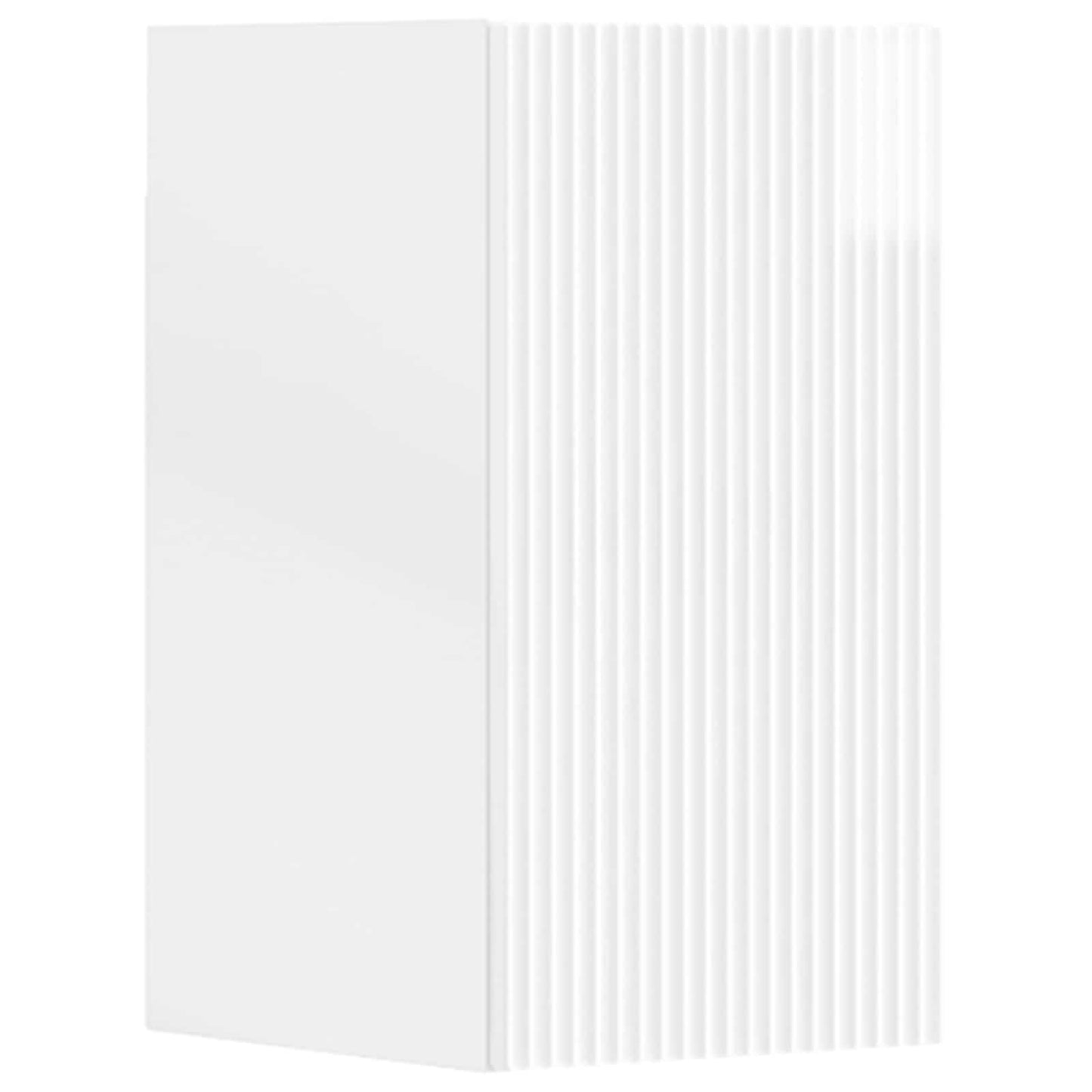 Baderomsinnredningssett 3 stk. Høgglans hvit 33 x 34,5 x 160 cm