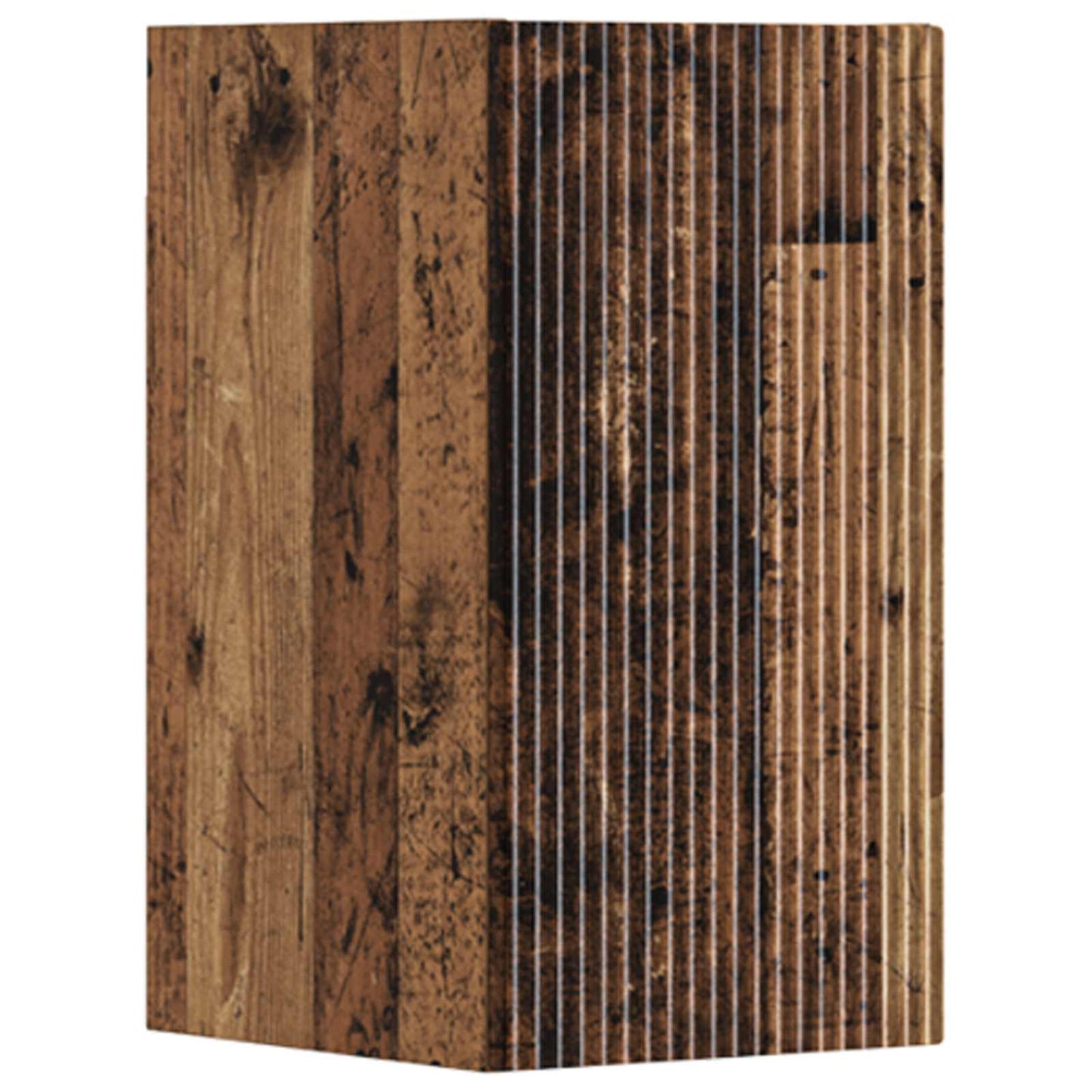 Baderomsinnredningssett 3 stk. Gammelt tre 33 x 34,5 x 160 cm