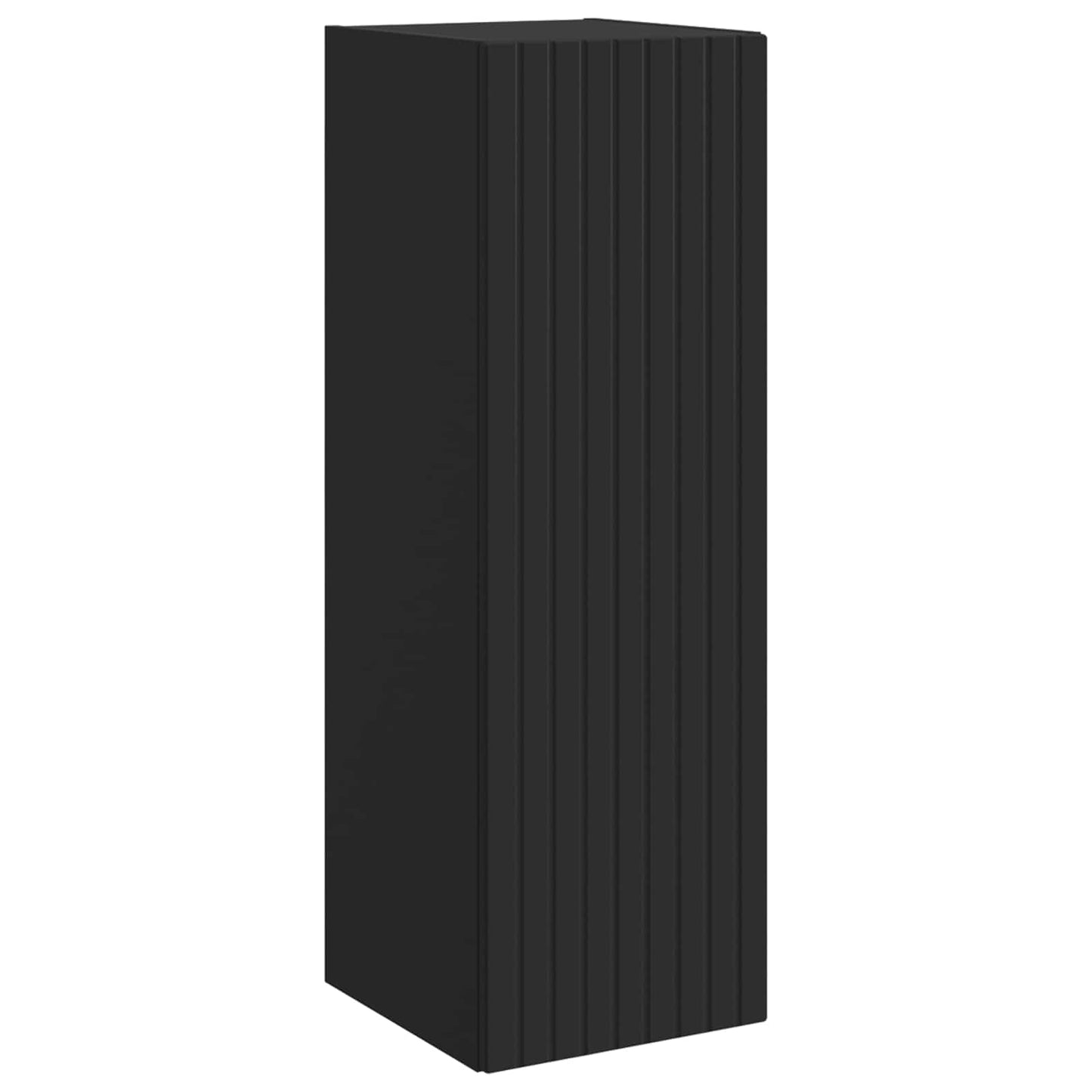 Baderomsinnredningssett 3 stk. Svart 33 x 34,5 x 160 cm