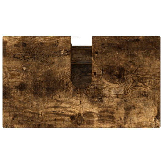 Bad Sminkebord Røkt Eik 60 x 35 x 60 cm Konstruert tre