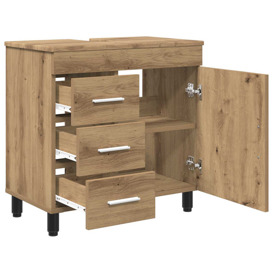 Bad Sminkebord Artisan eik 60 x 35 x 60 cm Konstruert tre
