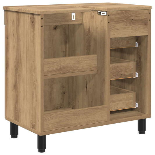 Bad Sminkebord Artisan eik 60 x 35 x 60 cm Konstruert tre