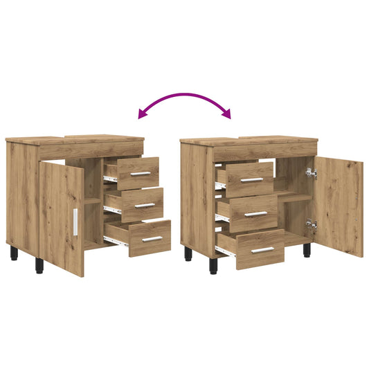 Bad Sminkebord Artisan eik 60 x 35 x 60 cm Konstruert tre
