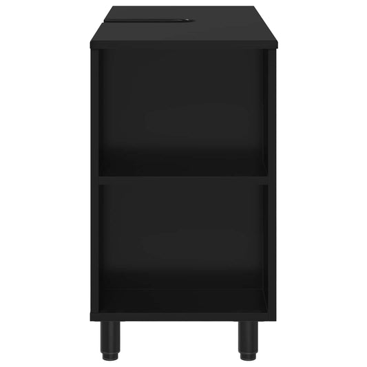 Bad Sminkebord Svart 80 x 35 x 60 cm Konstruert tre