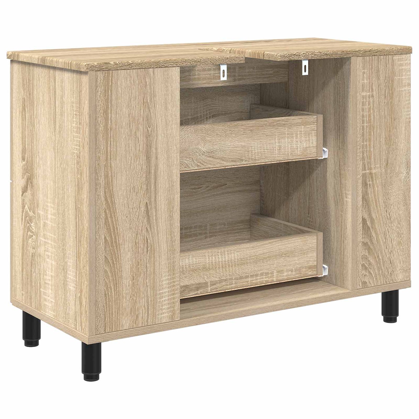 Bad Sminkebord Sonoma eik 80 x 35 x 60 cm Konstruert tre