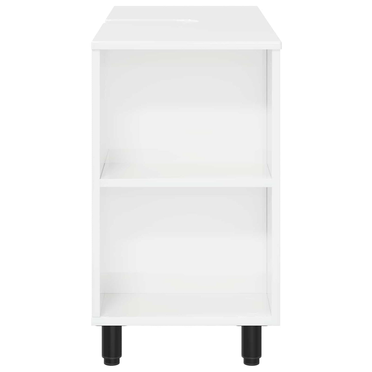Bad Sminkebord Høgglans hvit 80 x 35 x 60 cm Konstruert tre