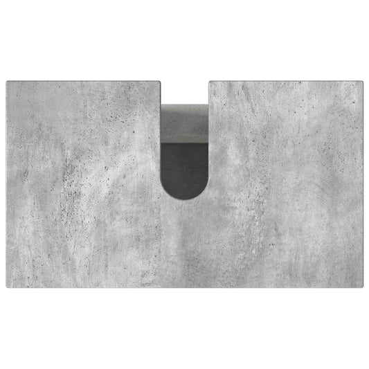 Bad Sminkebord Betonggrå 60 x 35 x 60 cm Konstruert tre