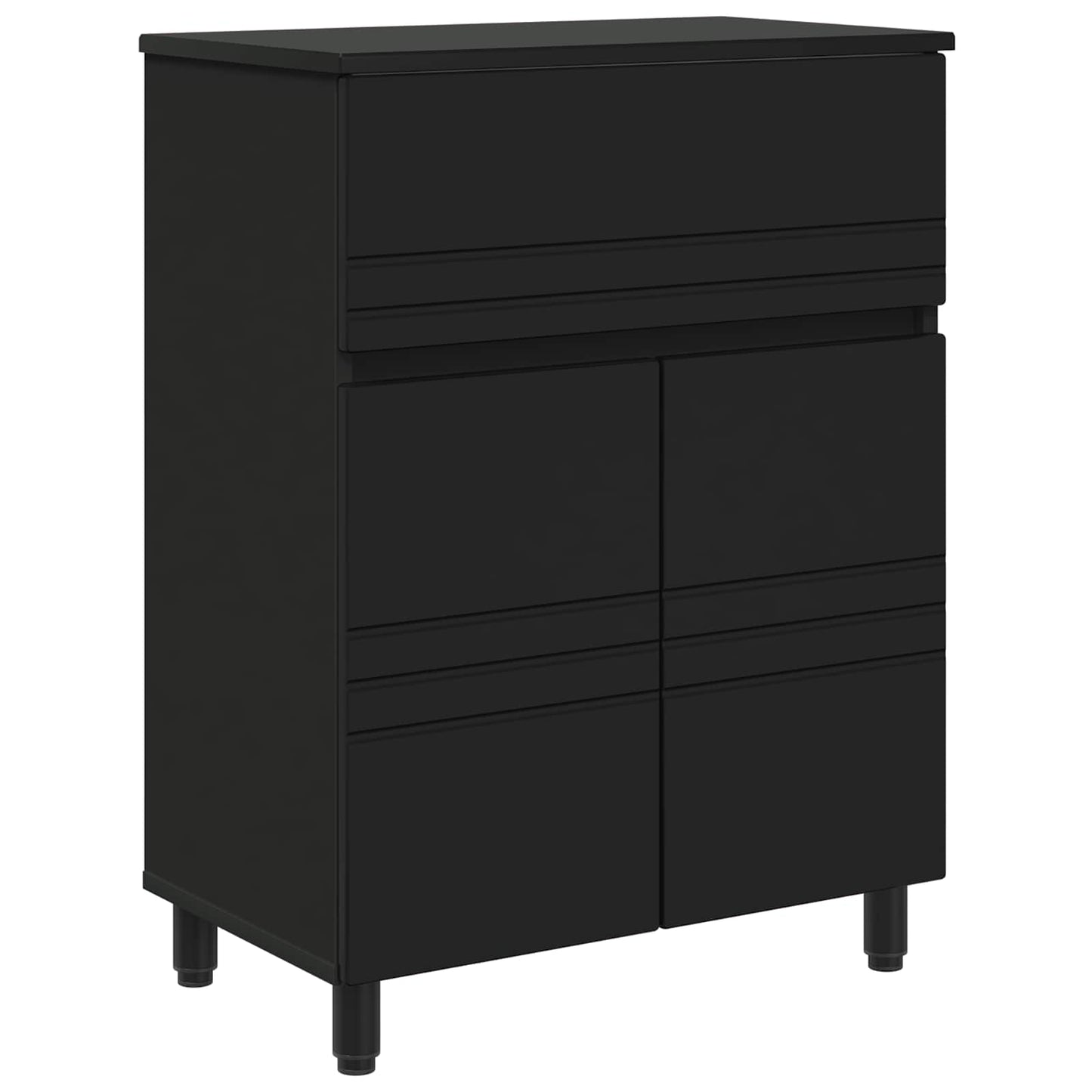 Bad Sminkebord Svart 60 x 35 x 80 cm Konstruert tre