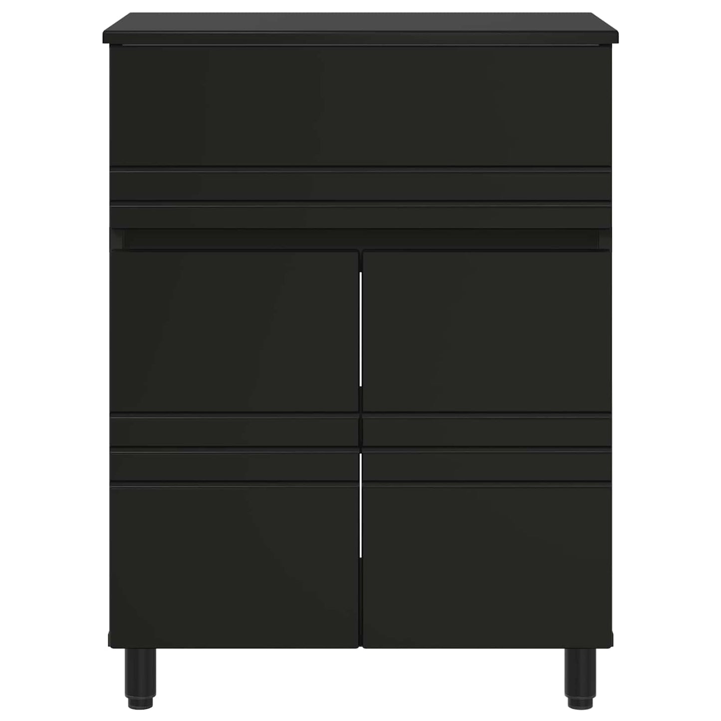 Bad Sminkebord Svart 60 x 35 x 80 cm Konstruert tre