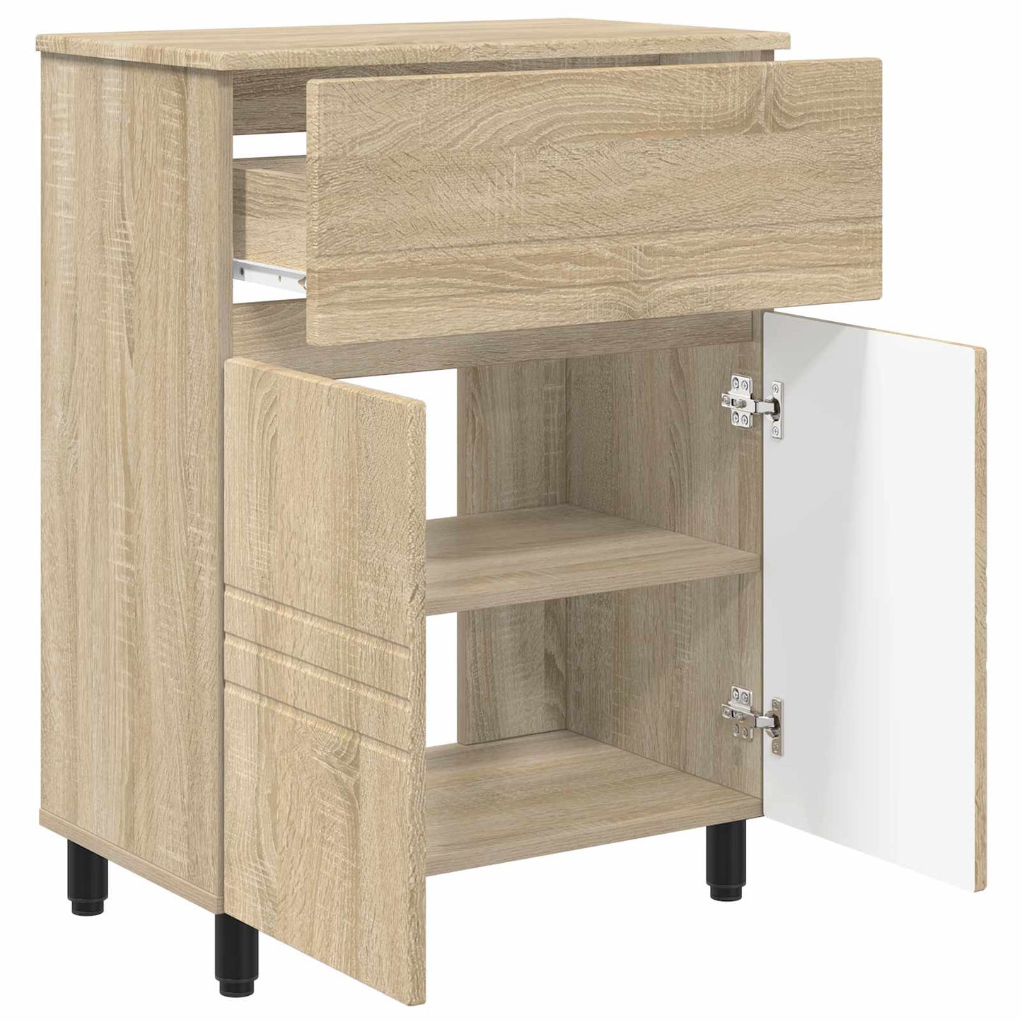 Bad Sminkebord Sonoma eik 60 x 35 x 80 cm Konstruert tre