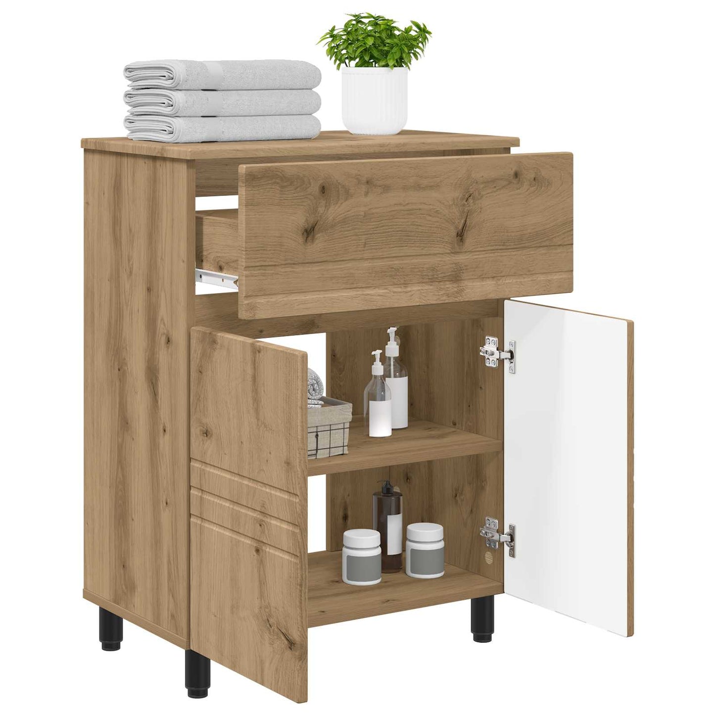 Bad Sminkebord Artisan eik 60 x 35 x 80 cm Konstruert tre