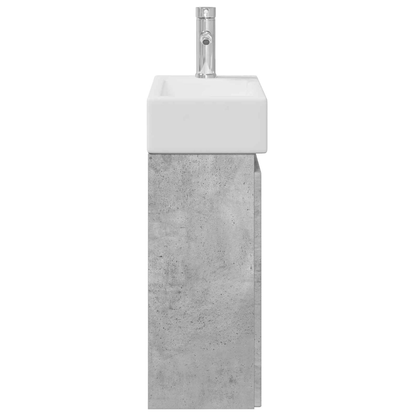 Badeværelses enhet med kran Betonggrå 45,5 x 22,5 x 84 cm