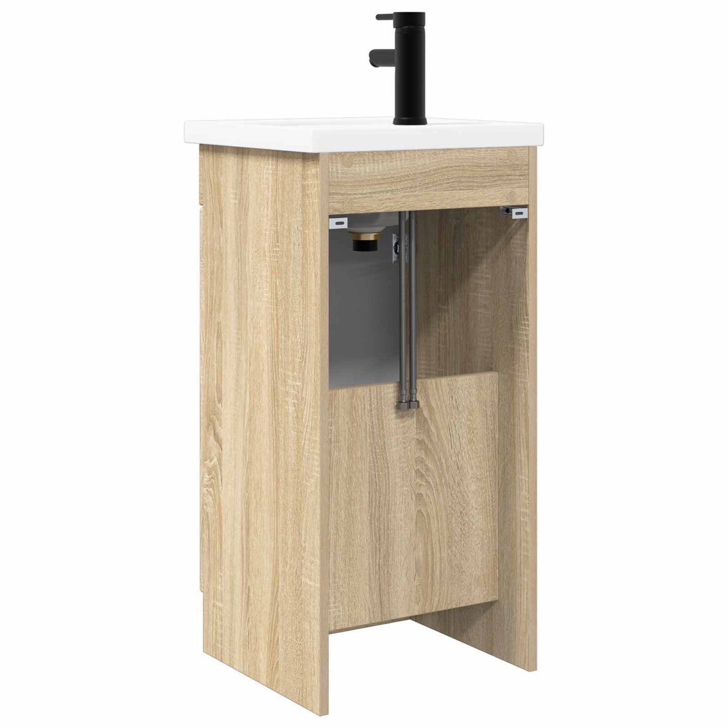 Badmøbel med vask Sonoma eik 42 x 40 x 84,5 cm Konstruert tre