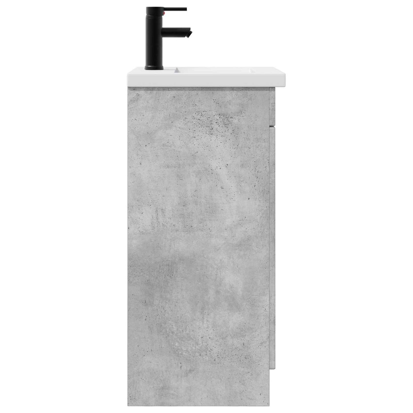 Badmøbel med vask Betonggrå 42 x 40 x 84,5 cm Konstruert tre