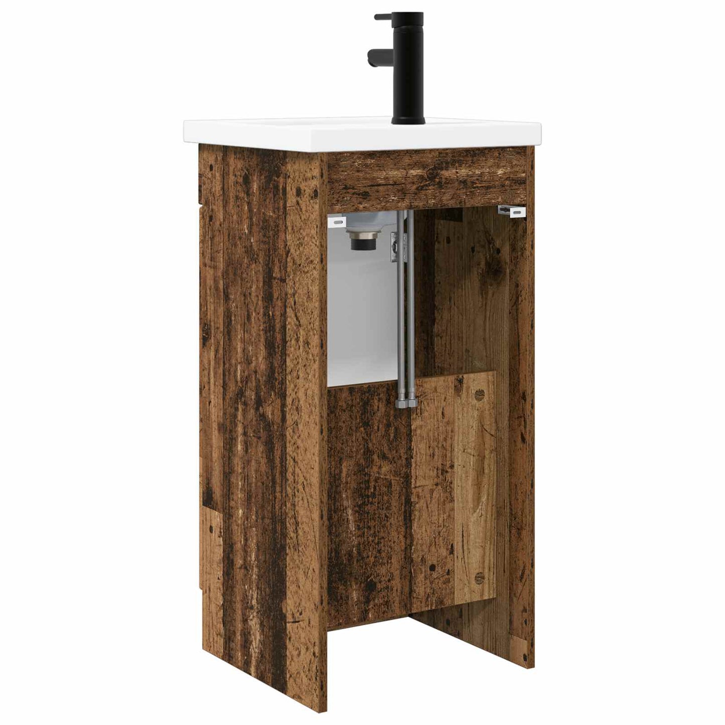 Badmøbel med vask Gammelt tre 42 x 40 x 84,5 cm Konstruert tre