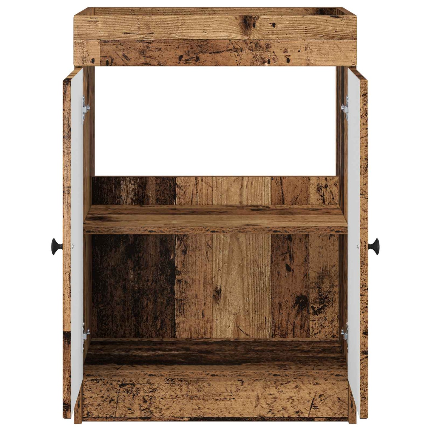 Baderomsskap under vask Gammelt tre 56 x 37,5 x 81 cm