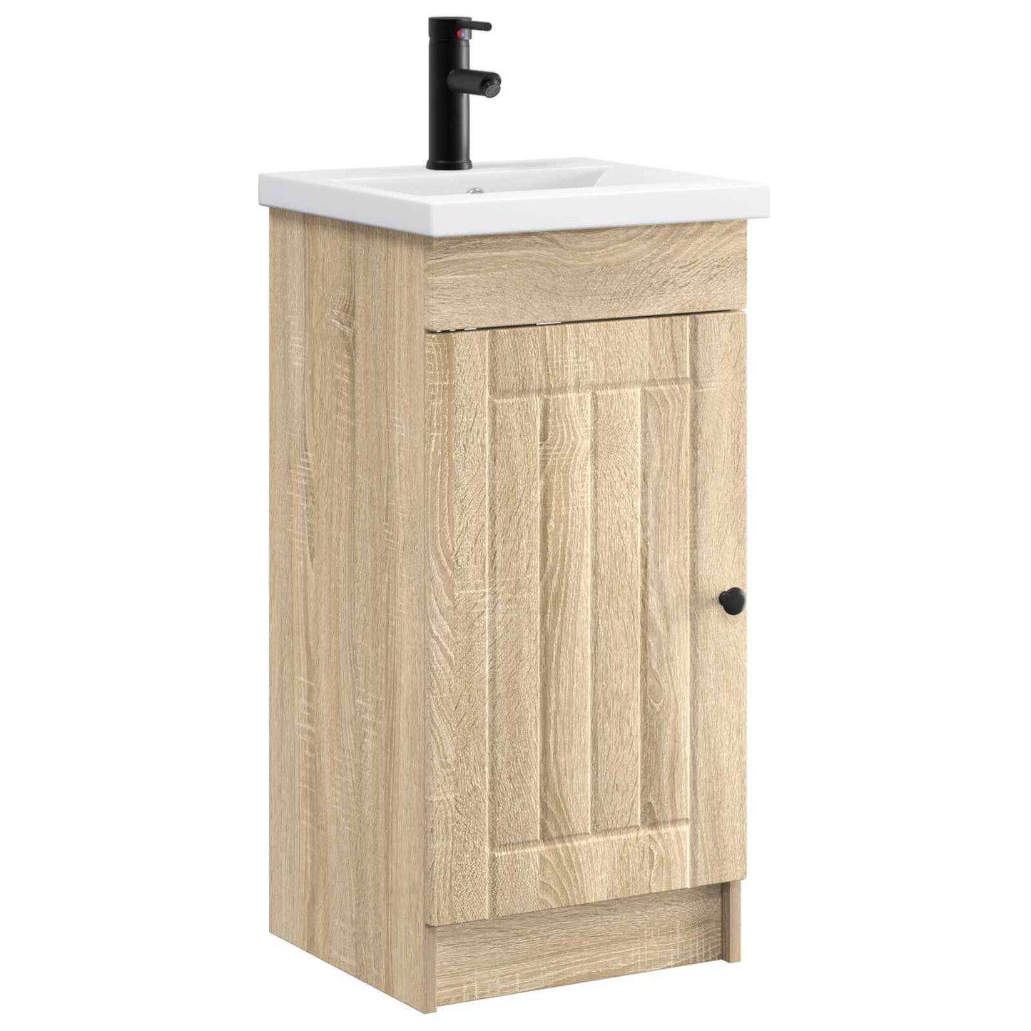 Badmøbel med vask Sonoma eik 42 x 40 x 84,5 cm Konstruert tre