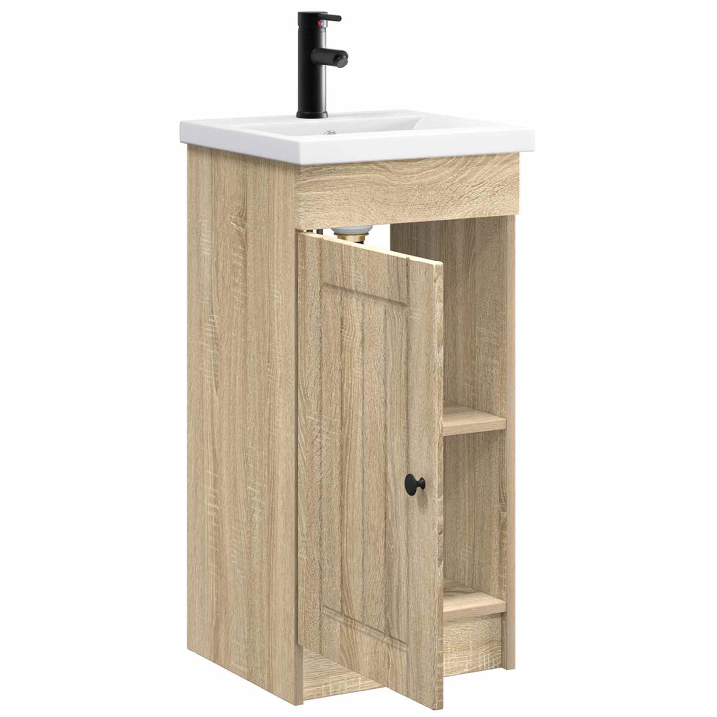 Badmøbel med vask Sonoma eik 42 x 40 x 84,5 cm Konstruert tre