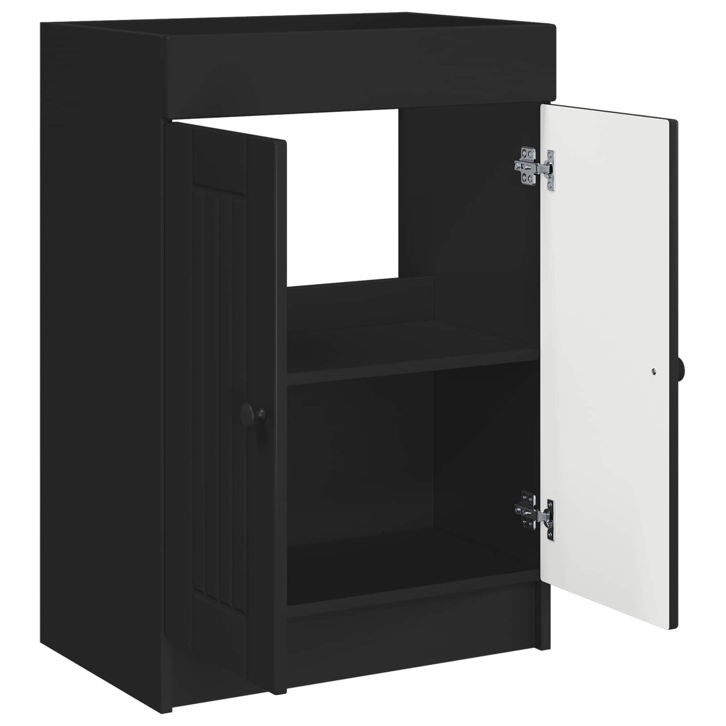 Baderomsskap under vask Svart 78,5 x 37,5 x 81 cm