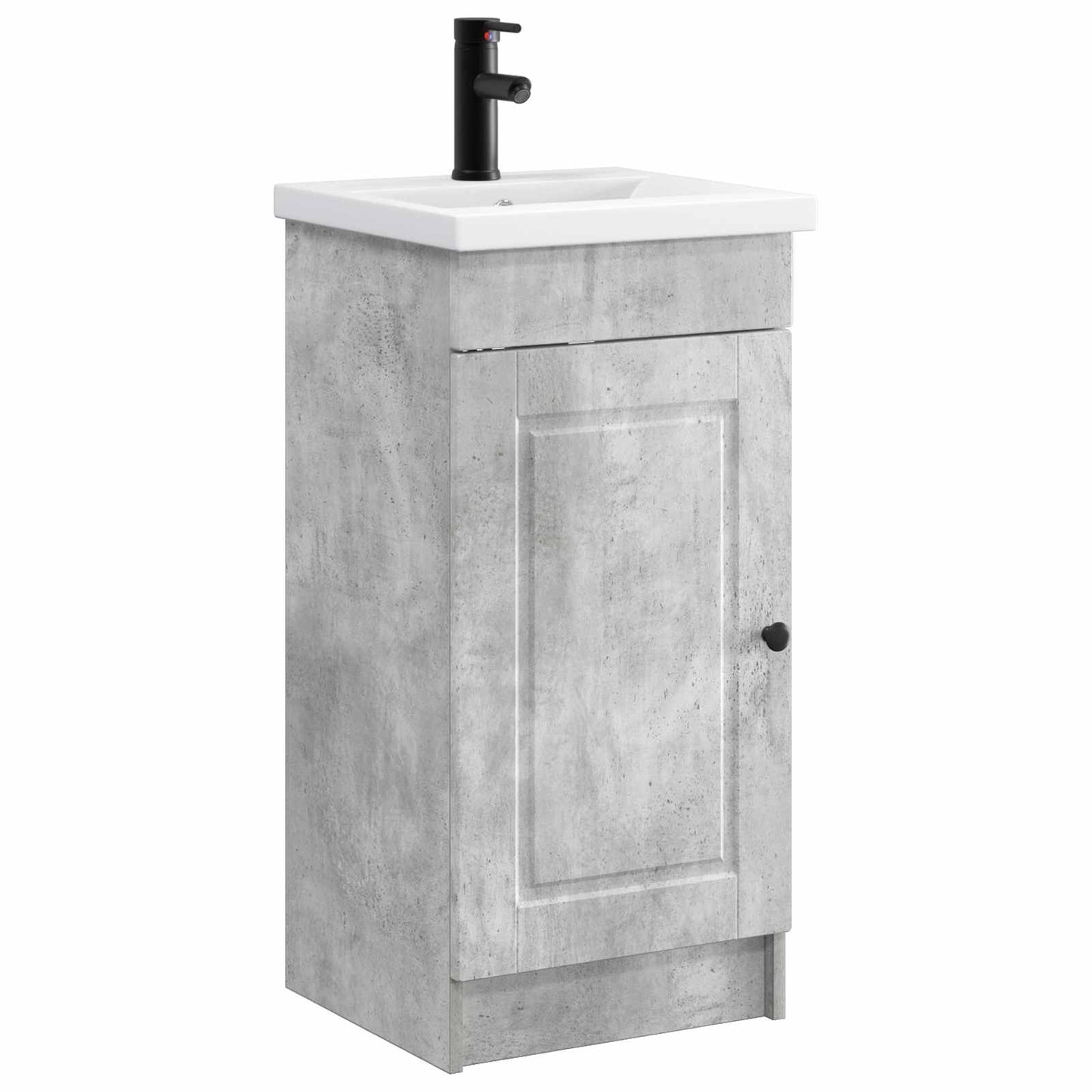 Badmøbel med vask Betonggrå 42 x 40 x 84,5 cm Konstruert tre