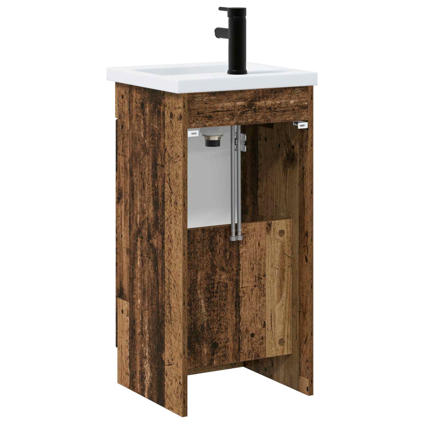 Badmøbel med vask Gammelt tre 42 x 40 x 84,5 cm Konstruert tre