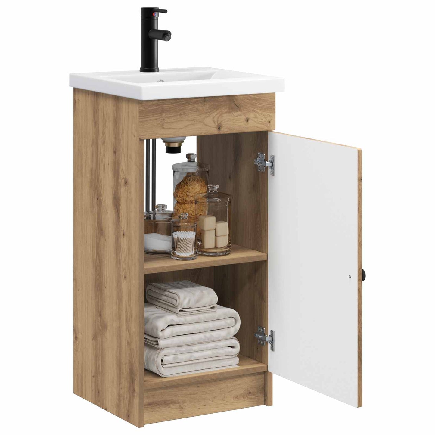 Badmøbel med vask Artisan eik 42 x 40 x 84,5 cm Konstruert tre