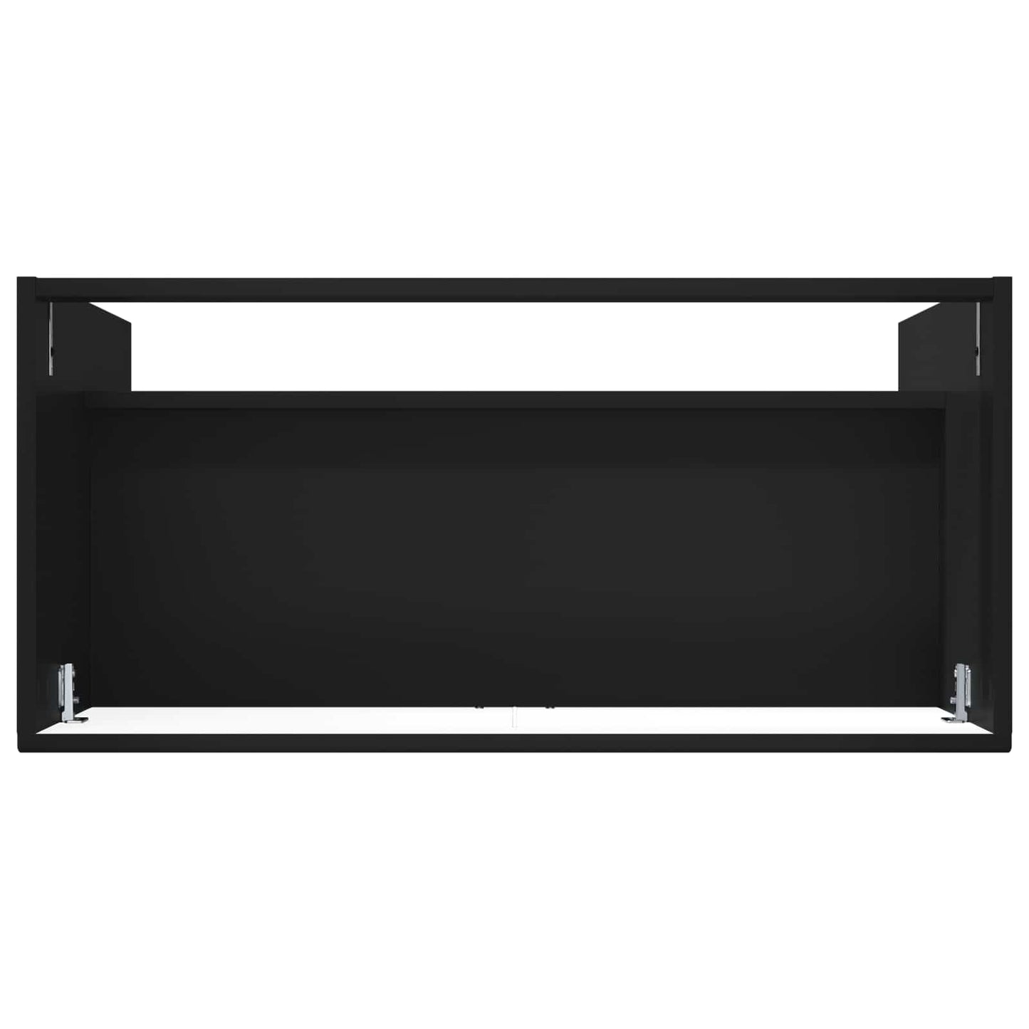Baderomsskap under vask Svart 56 x 37,5 x 81 cm Konstruert tre