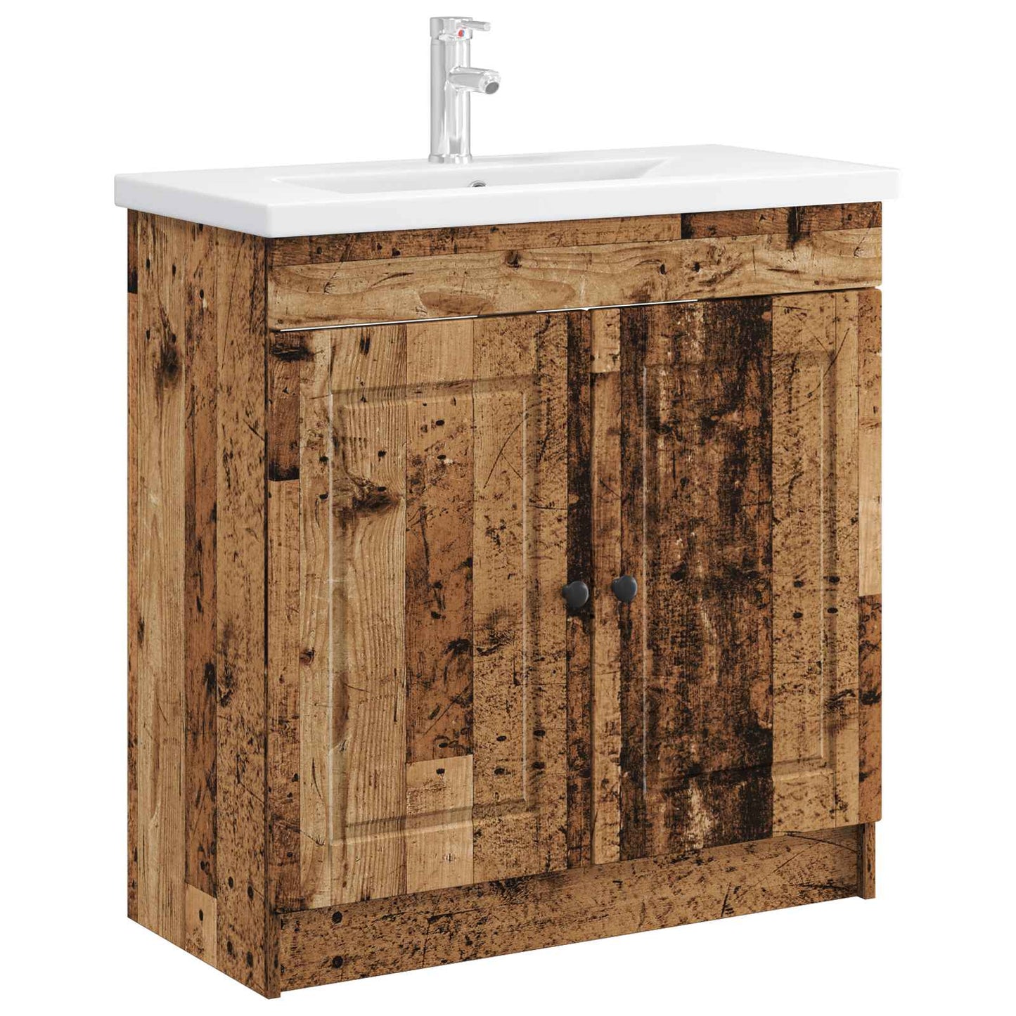 Baderomsskap under vask Gammelt tre 56 x 37,5 x 81 cm
