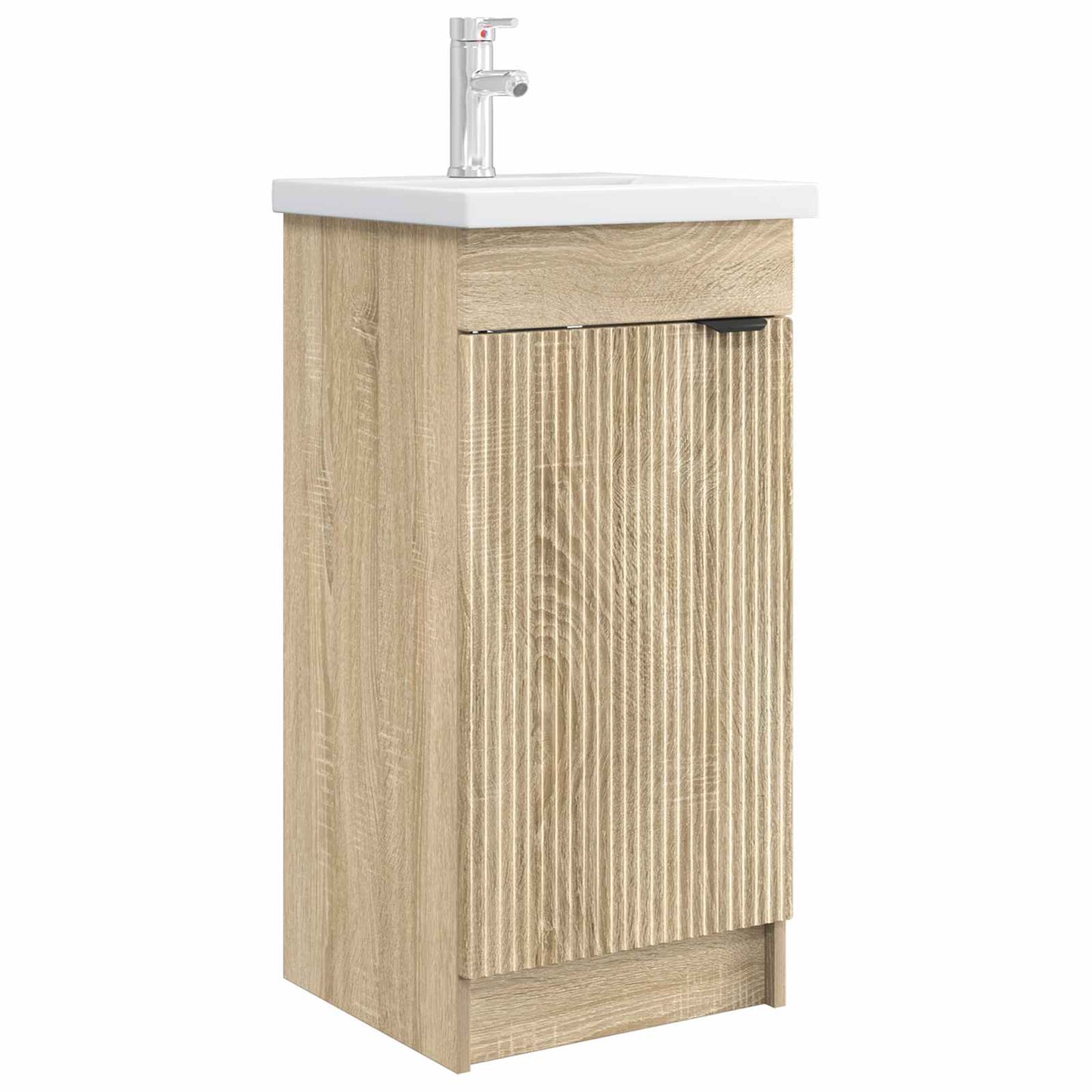 Badmøbel med vask Sonoma eik 42 x 40 x 84,5 cm Konstruert tre