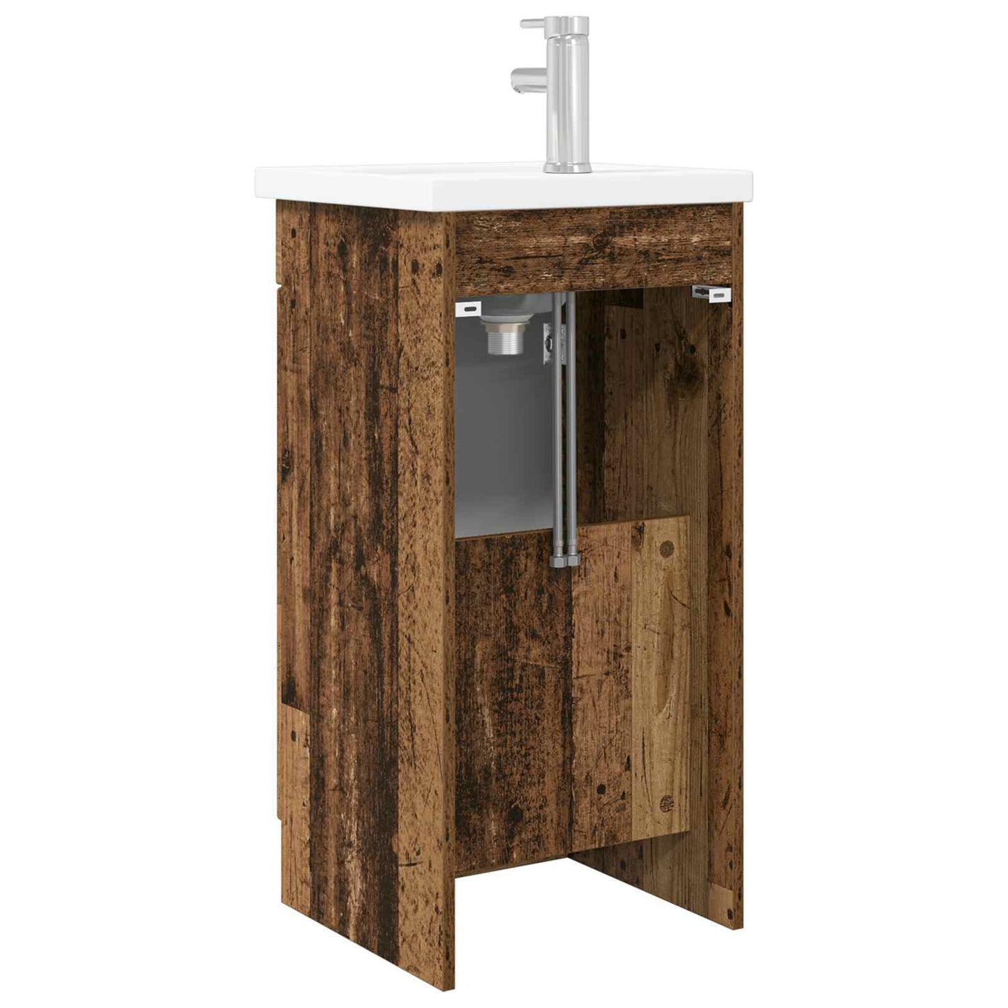 Badmøbel med vask Gammelt tre 42 x 40 x 84,5 cm Konstruert tre