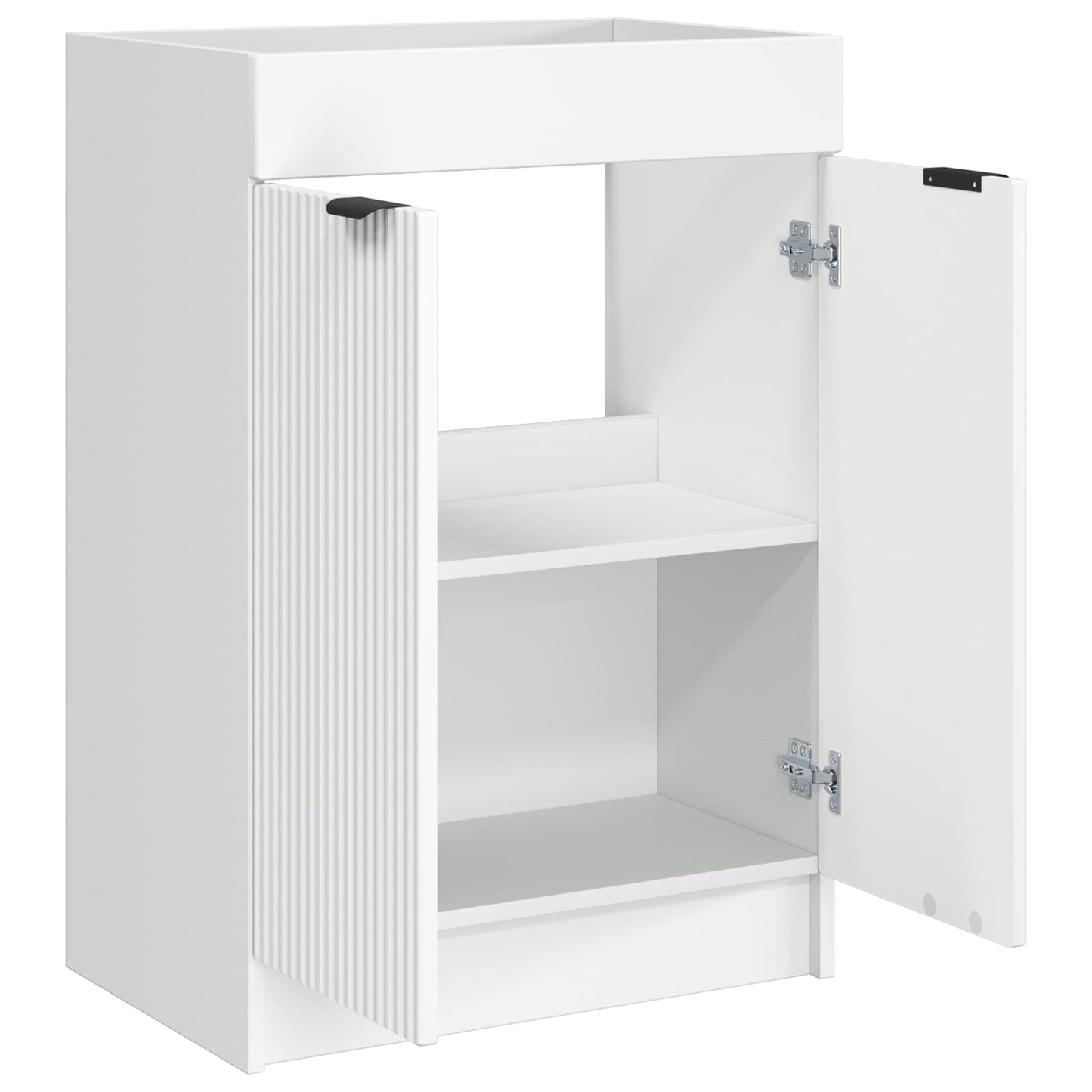 Baderomsskap under vask Hvit 56 x 37,5 x 81 cm Konstruert tre