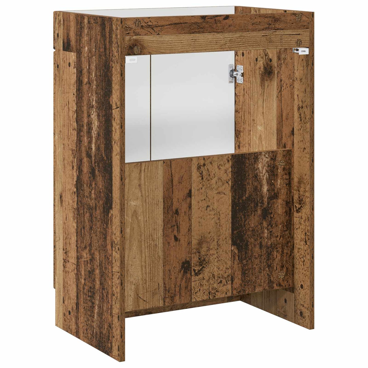 Baderomsskap under vask Gammelt tre 56 x 37,5 x 81 cm