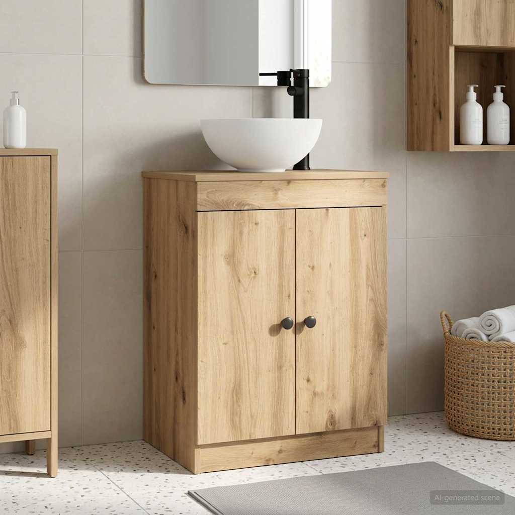 Badmøbel med vask Artisan eik 54 x 35 x 83 cm Konstruert tre