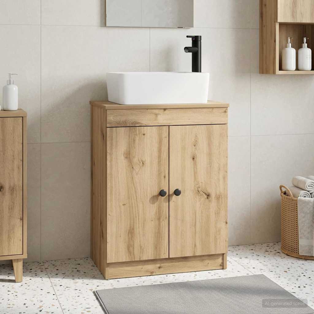 Badmøbel med vask Artisan eik 54 x 35 x 83 cm Konstruert tre