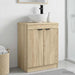 Badmøbel med vask Sonoma eik 54 x 35 x 83 cm Konstruert tre