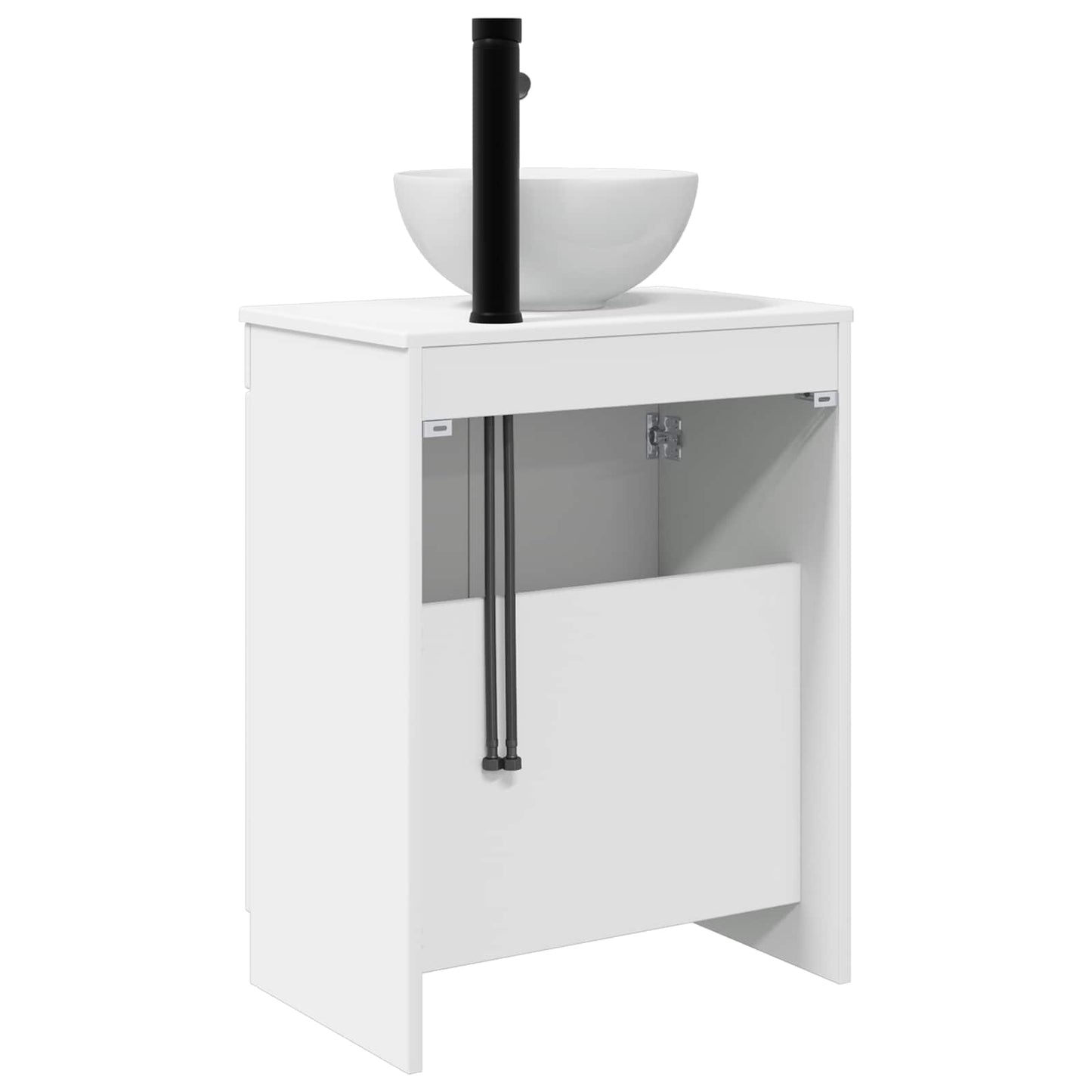 Badmøbel med vask Høgglans hvit 54 x 35 x 83 cm Konstruert tre