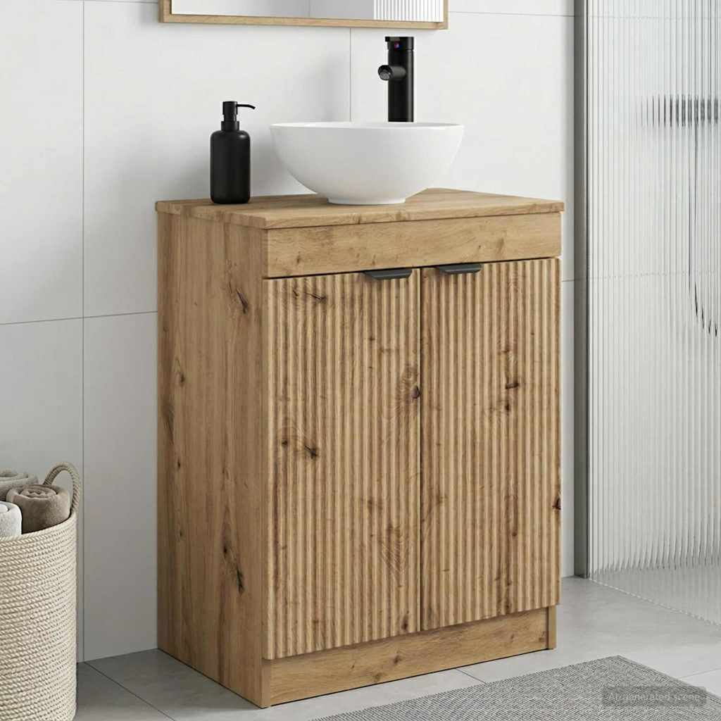 Badmøbel med vask Artisan eik 54 x 35 x 83 cm Konstruert tre