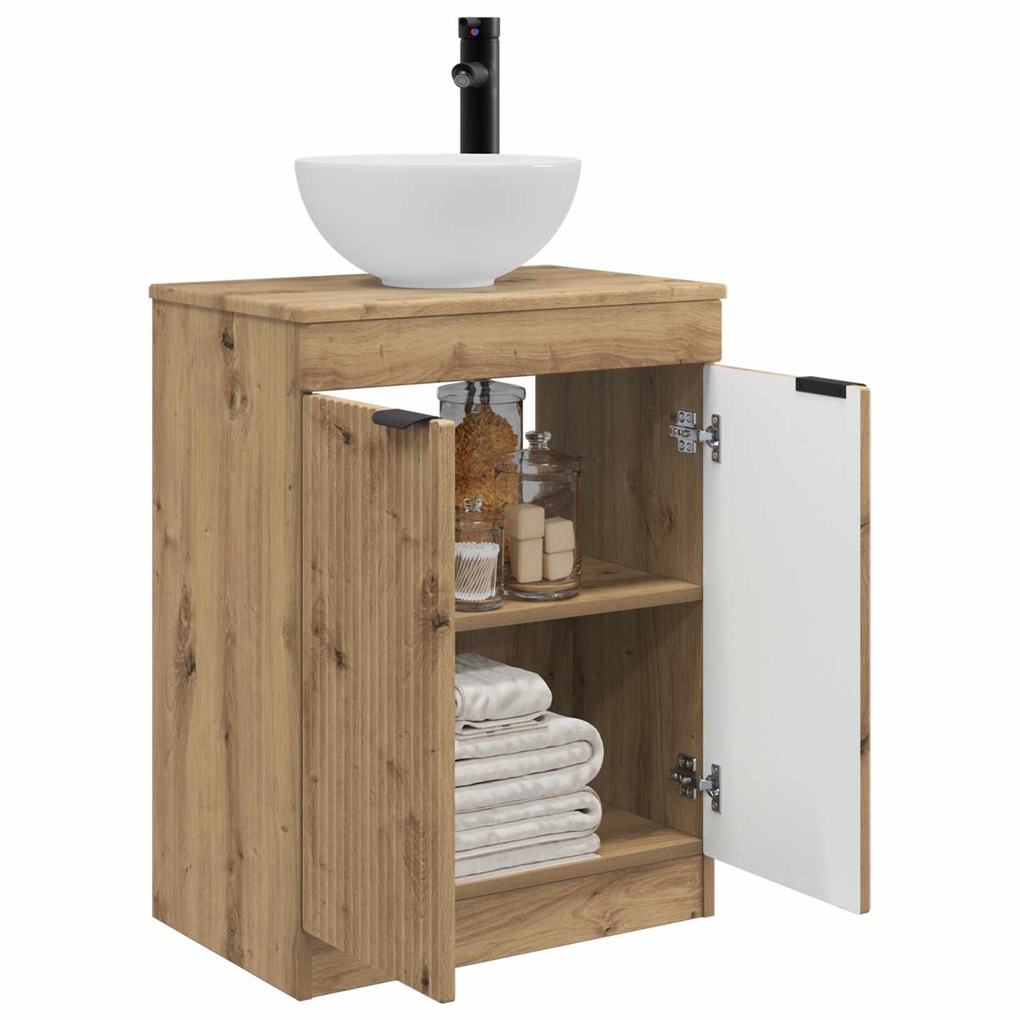 Badmøbel med vask Artisan eik 54 x 35 x 83 cm Konstruert tre