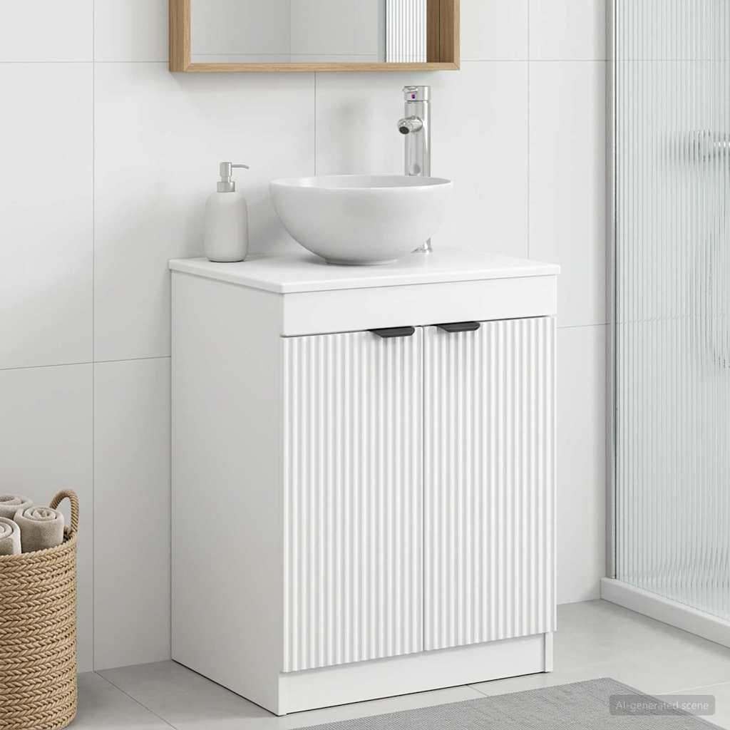 Baderomsskap Hvit 54 x 41 x 70 cm Konstruert tre