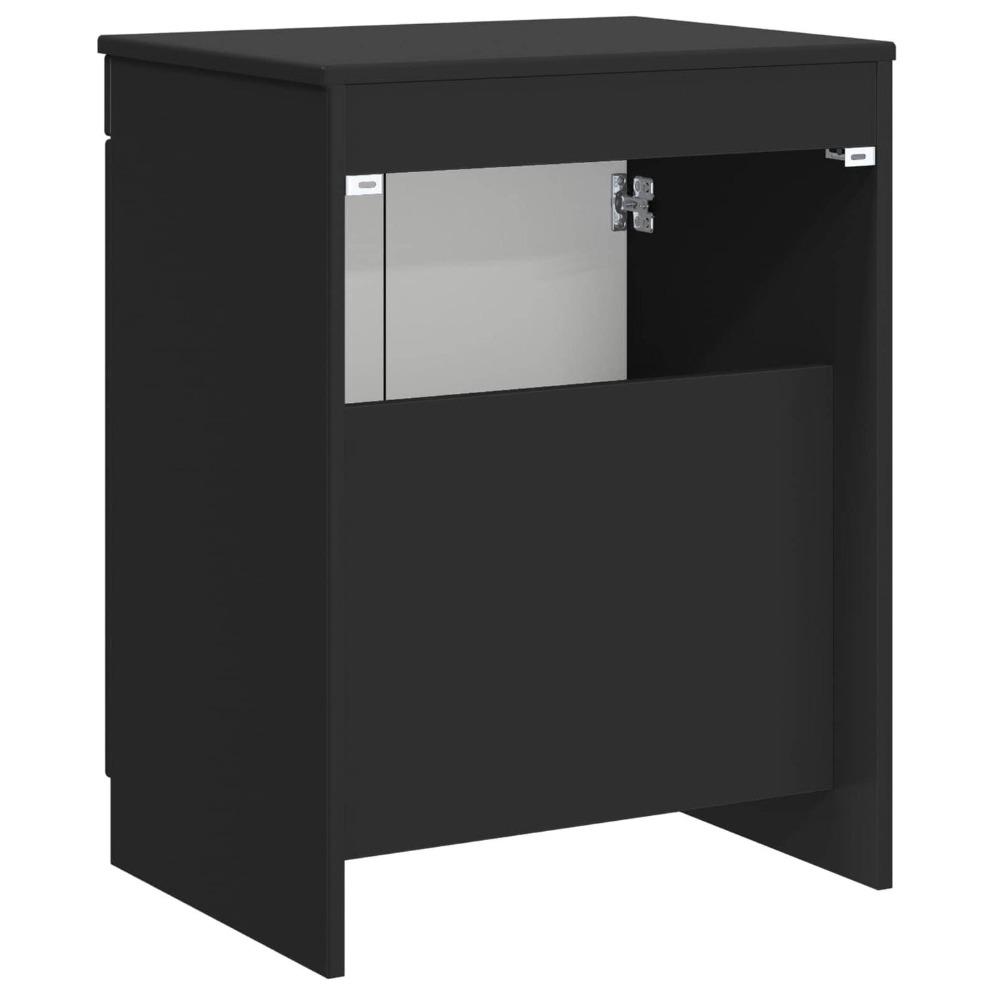 Baderomsskap Svart 54 x 41 x 70 cm Konstruert tre